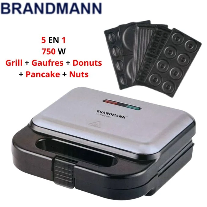 Panineuse inox 5 En 1 - 750W BRANDMANN SM004 – Image 5