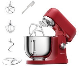 Robot Pétrin Professionnel 1000W Bol 5L Et Fonctions Planetaires kMix Kenwood KMX751ARD rouge