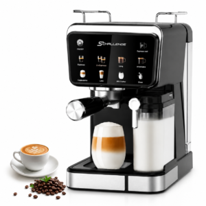 Machine A Café inox Digital 20 Bar '' Café Poudre + Cappuccino '' Schallenge AMB-022CM