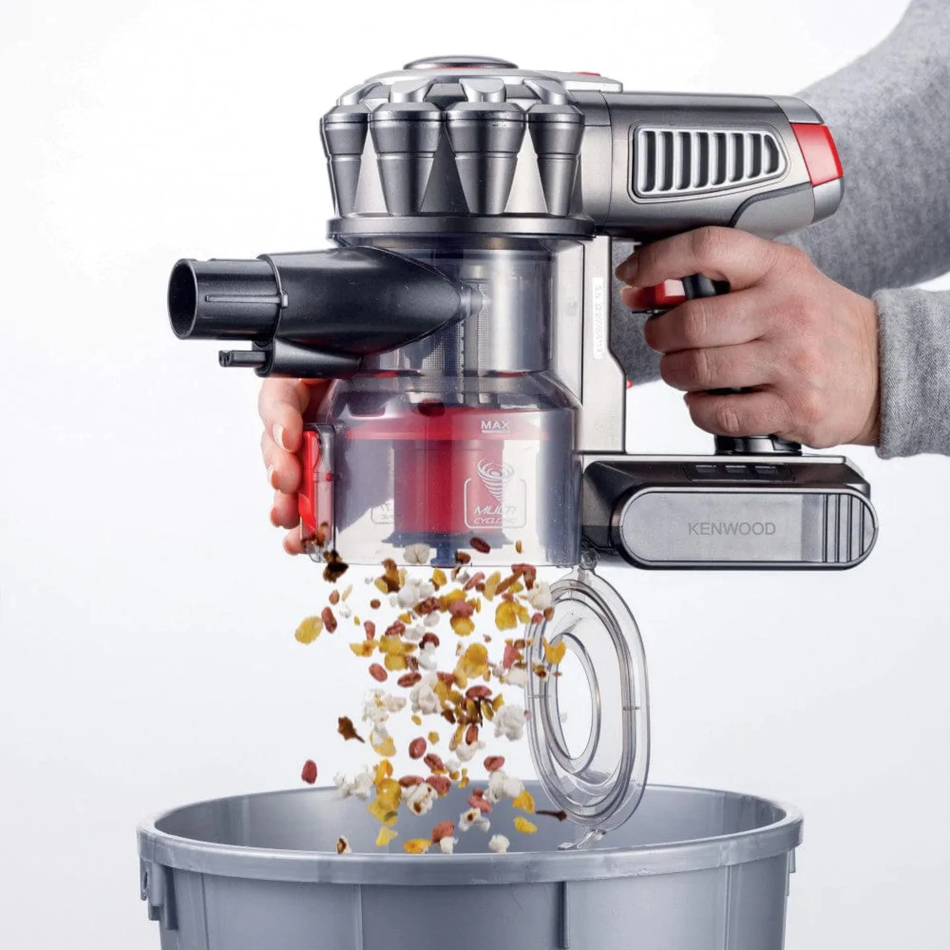 Aspirateur sans fil KENWOOD original 22.2 V 160W Aspirateur balai vertical 2 en 1 SVM12 Rouge – Image 4