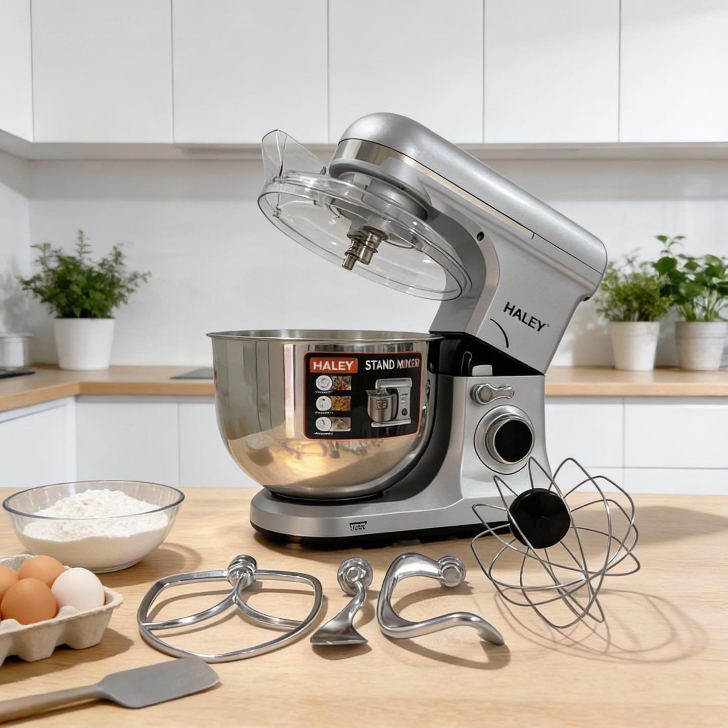 Pétrin double crochets 9L 2200 W HALEY HY-2415 – Image 3