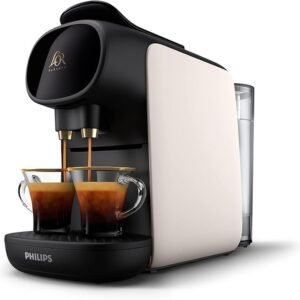 Machine à Café à Capsules Blanc Reconnaissance des Capsules Doubles Philips L’Or Barista Sublime LM9012/00