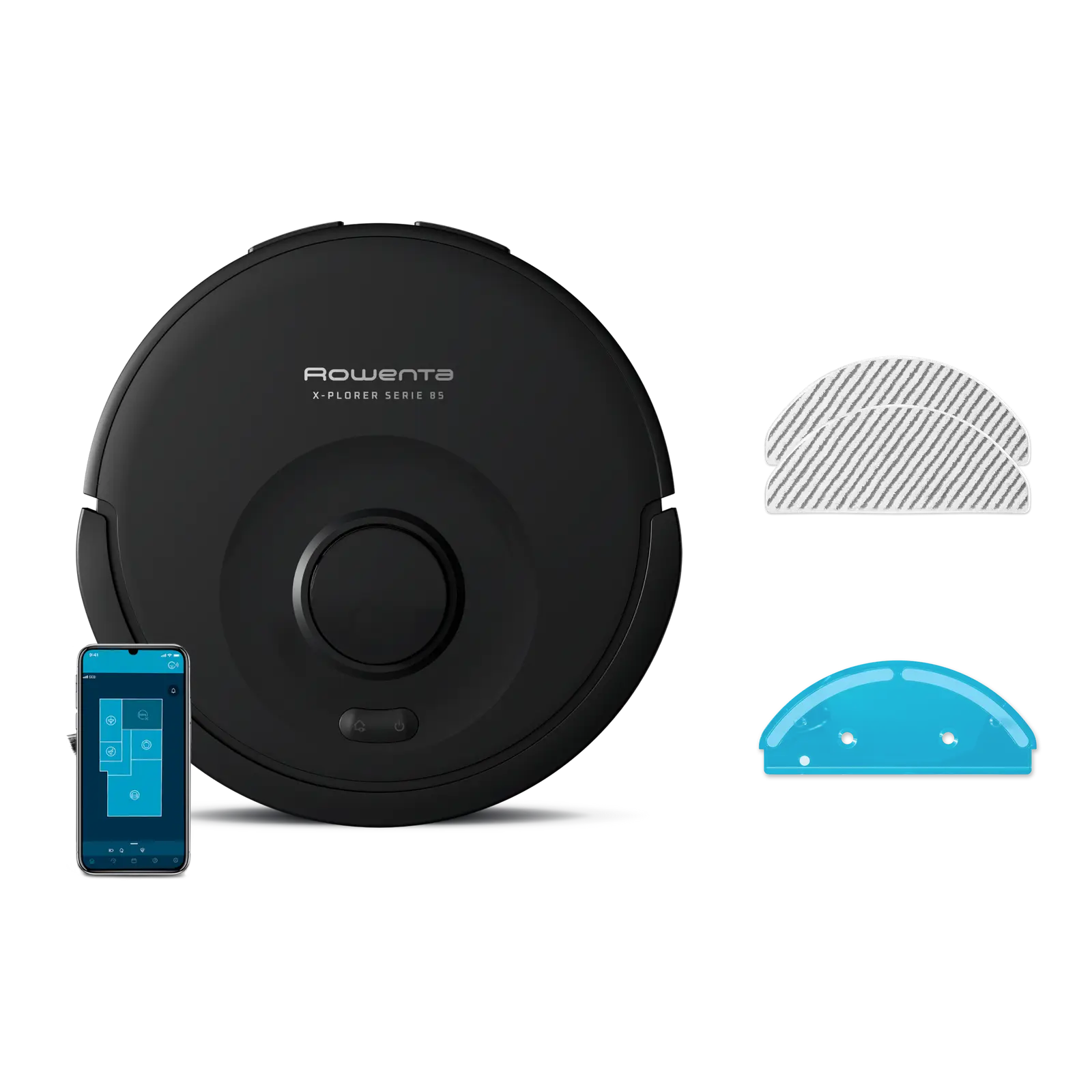 Aspirateur robot laveur, 6 000 Pa, Détection laser à 360° Rowenta RR87C5WH – Image 2