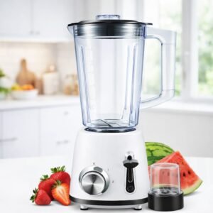 Blender En plastique 2 en 1 - 400W 1.5 L + Moulin Multismart MS-BD1101