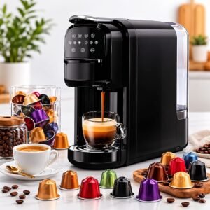 Cafetière 3 en 1 Multi-Capsules et Café poudre 20 Bar 1400W Sonashi SCM-4985
