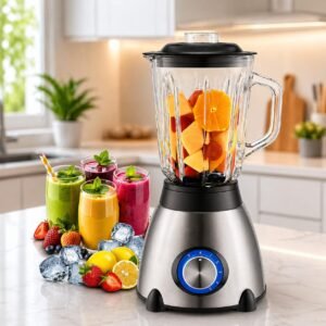 Blender en verre 1.5L 450W 04 Lames PlanetSat PBL-1965G