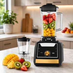Blender 2 en 1 - 02L 4500W 06 Lames Brendmann BR-104 Noir