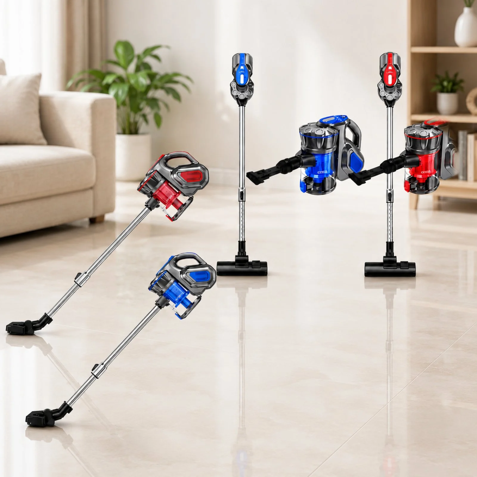 Aspirateur balai 2 en1 avec fil - 600 W Cobra AS-B22 Rouge – Image 2