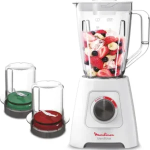 Blender Électrique 600W 2L Avec Broyeur Et Hachoir Inclus Blandforce 2 Moulinex LM423125