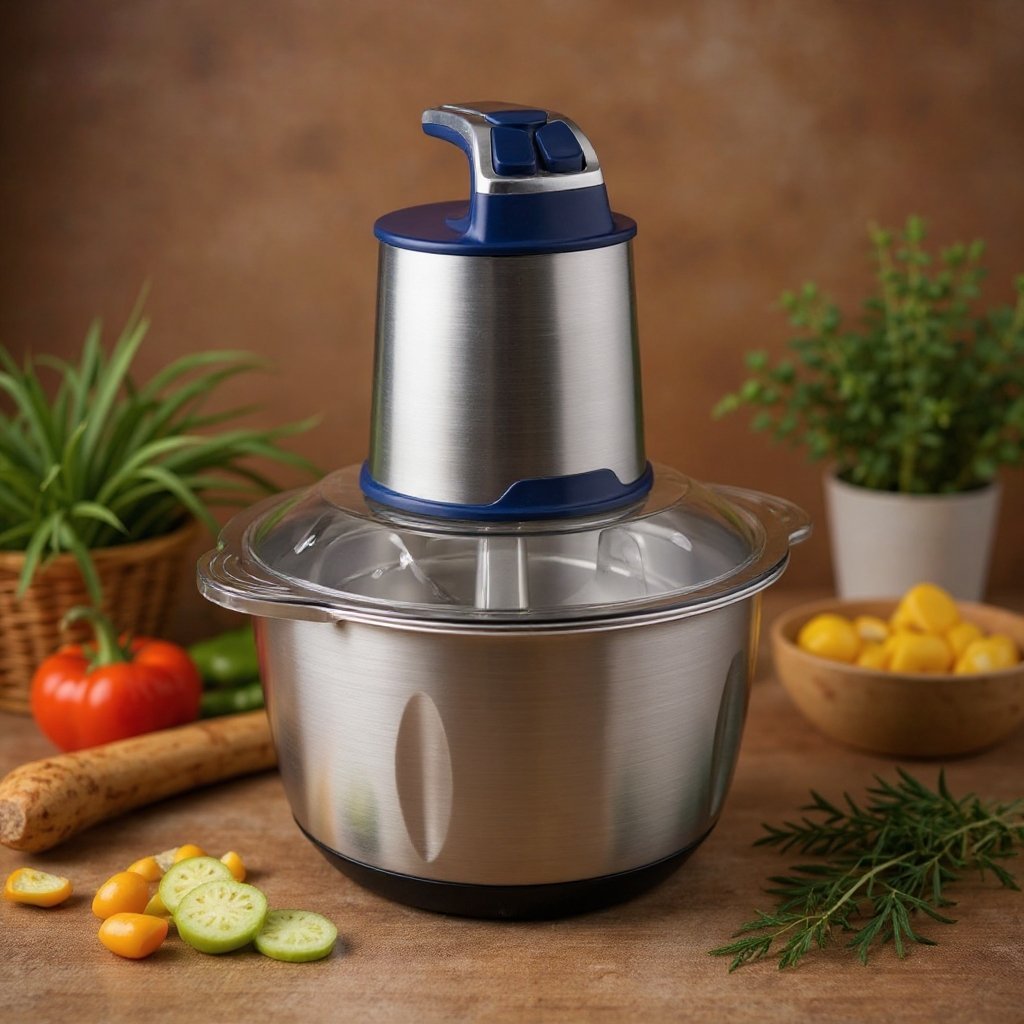 Hachoir inox 05 L 06 Lames 600W MultiSmart MS-FC2145 Rouge
