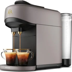 Machine à Café à Capsules  limestone grey Reconnaissance des Capsules Doubles Philips L’Or Barista  Absolu Original LM9512
